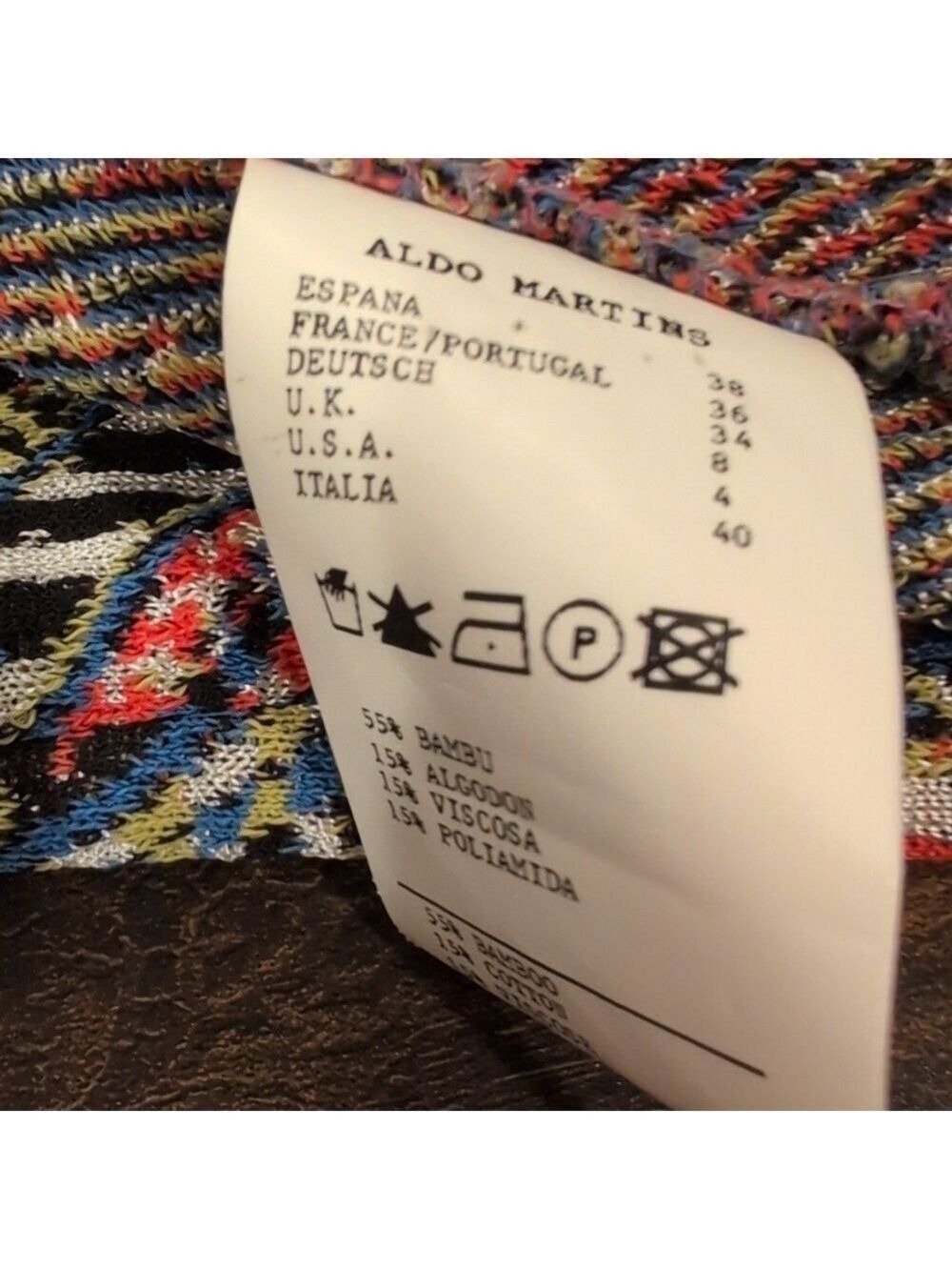 AldoMartins  Open Front Cardigan,Made In Barcelona, Spain.Size 4 .Bamboo Blend . - Picture 7 of 7